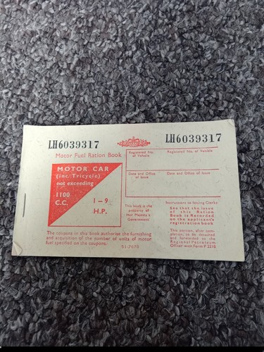 Motor car 1100cc fuel ration - car,