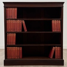 Antique 20th Century Good Quality Open Bookcase In Mahogany ( REF AF-4670 )