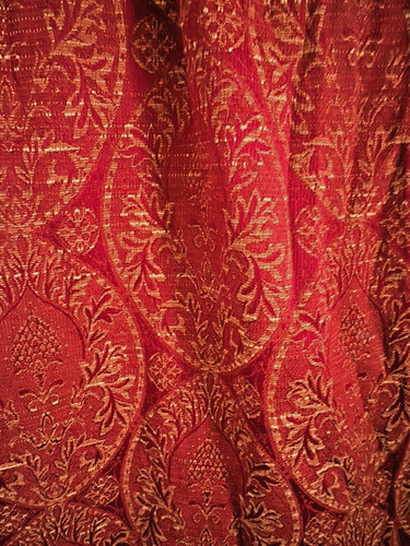 Pair rust red chenille - of,
