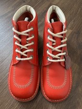 Kickers Kick Mens Classic Leather Chukka Boots, Red - Size 8 (EUR 42)