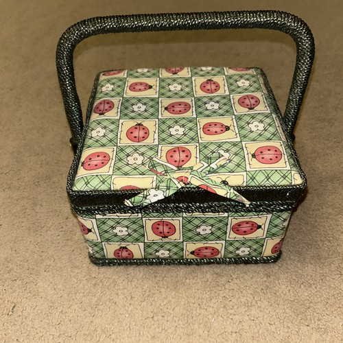 Vintage sewing basket - vintage, with