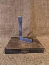 Gnarly Moore & Wright No.400 Engineers Joiners 4" Steel Square Old Boxed Tool 