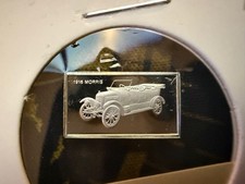 1916 Morris Sterling Silver Ingot 1.6g 925 With Car Design John Pinches