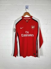 Nike Arsenal 2008/10 'Fabregas 4' Player Issue Long Sleeve CL Home Shirt Large