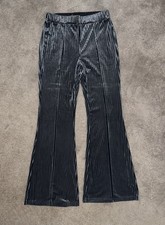 Women’s High Waisted Velvet Flared Pants Size M