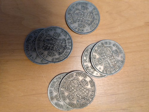 Half crowns 1947 - x,