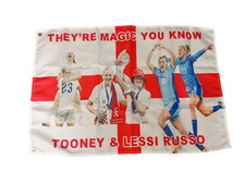 ENGLAND LIONESSES FLAG TOONE & RUSSO THEY'RE MAGIC 3x2 FOOT FREE UK 48HR POSTAGE