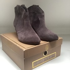 ASH JALOUSE Women's WESTERN ankle booties in dark grey Size UK6 (39)