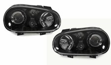 For VW Golf Mk4 Iv 98-04 Black Projector R32 Gti Style Headlights Lamps LHD RHD