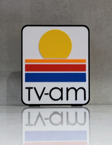 Printed retro logo - 3d,