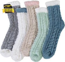 5 Pairs Womens Fuzzy Socks