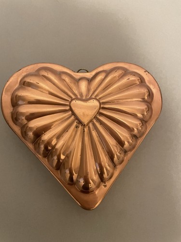 Vintage copper heart shape - heart,
