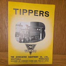 AEC Southall Tippers Lorry Truck Coach Bus Sales Brochure