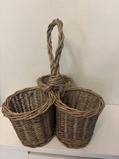 Vintage Wicker Condiment /