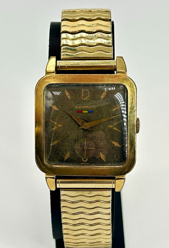 Vintage benrus color bar brown - vintage,