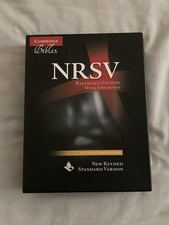 Cambridge NRSV Reference Edition With Apocrypha. Black French Moroccan Leather.