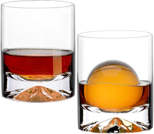 Hand blown crystal whiskey - hand,