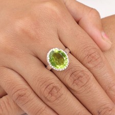 Peridot Gemstone 925 Sterling