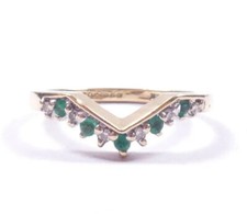QVC 9ct Emerald & Diamond