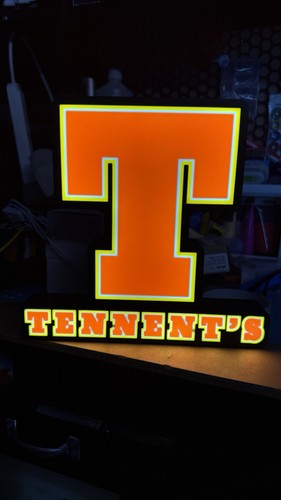 Tennent logo light box - tennent’s,