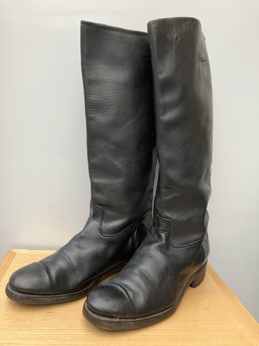 Leather riding boots - leather,