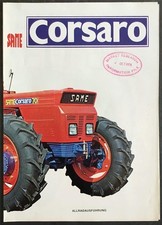 SAME CORSARO 70 TRACTOR Sales Brochure SEP 1974 #Mod. 308104350 German Text