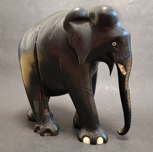 Antique elephant ebony wood - antique,