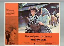 New Land-Max von Sydow-Liv Ullmann-Eddie Axberg-11x14-Color-Lobby Card-FN