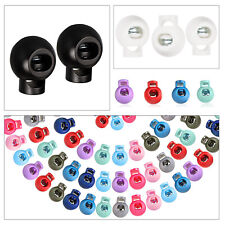 Cord Lock Toggle Stopper Clip Clamp Plastic Drawstring Buckle Shoelace Clothing