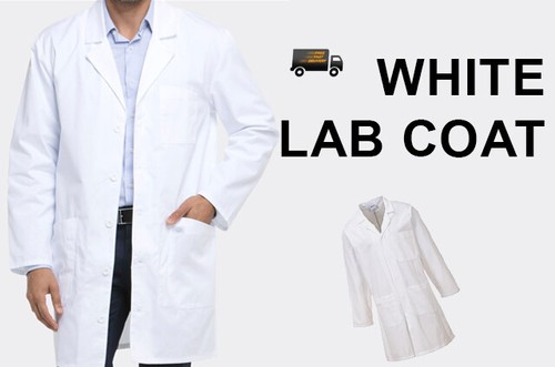 White lab coat doctors medical - coat,
