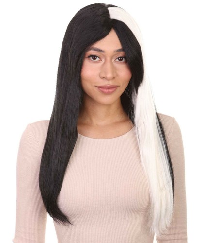Horror womens wig - long, black