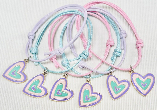 Heart friendship bracelets - heart,