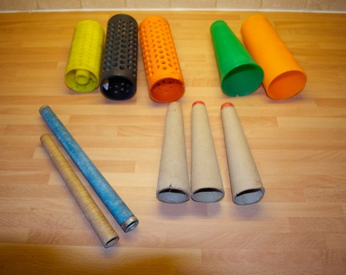 Vintage old mill bobbins - 10,
