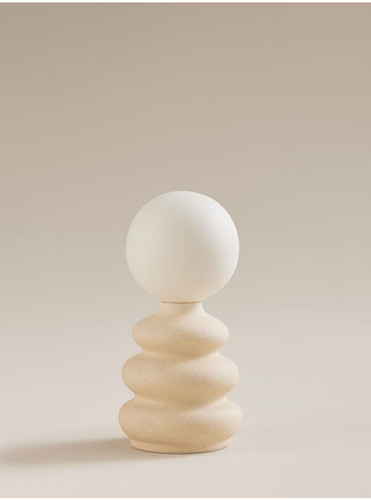 Cream ceramic sculptural - ceramic,