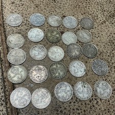 25 Silver 3 Pence Coins Pre