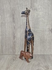 Wooden African 16" Giraffe And