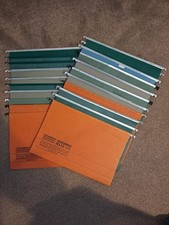 20 x Assorted Hanging Suspension Files A4 Folders. Assorted Colours