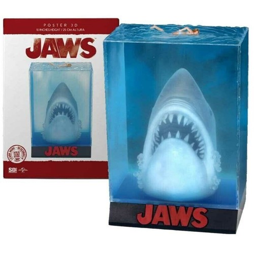 Jaws movie poster diorama - 3d,