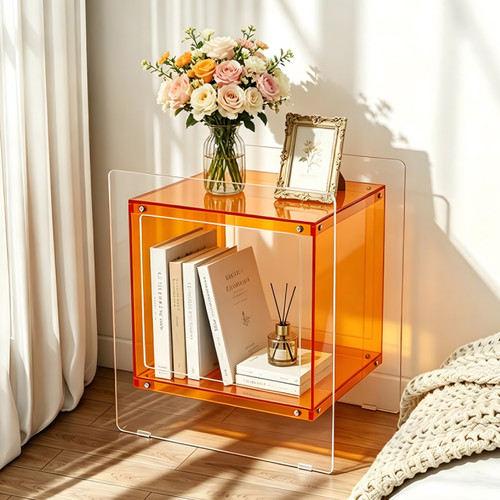 Clear acrylic bedside - acrylic,