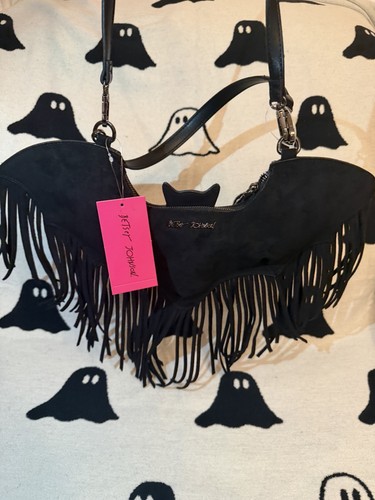 Betsey johnson bat fringe bag - fringe,