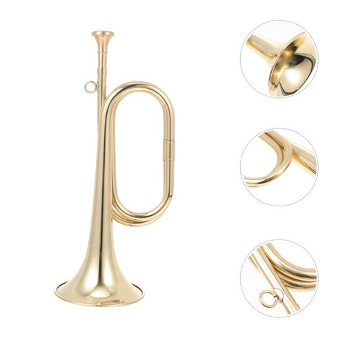 Durable golden brass trumpet - brass,