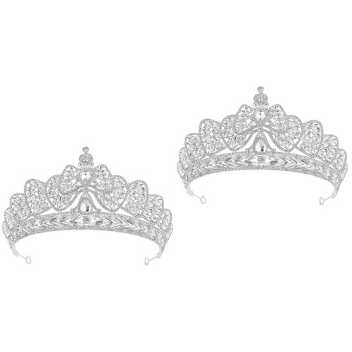 2pcs bridal headbands silver - bridal,