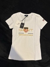 Gant Women's White T-shirt Cotton Size M