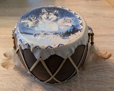 Wolf drum dream catcher 