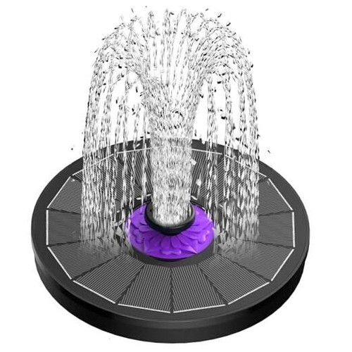 Solar fountain bird - , bath