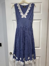 Nancy Mac polka dot dress size 1 beautiful condition size 8-10