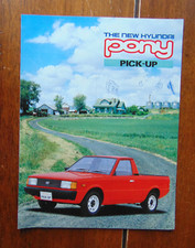 Hyundai Pony Pick Up UK Market Sales Brochure