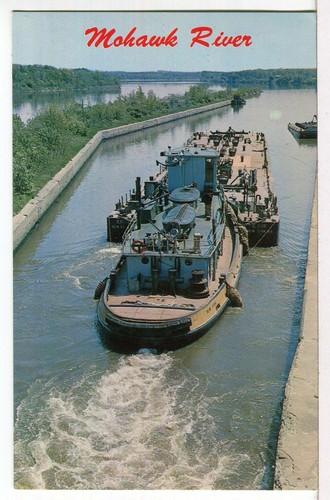 Tug oil barge eastbound - barge,
