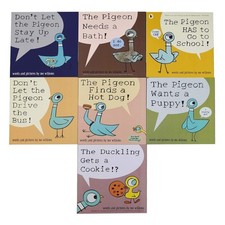 Mo Willems Don't Let the Pigeon Series 7 Books Collection Set Pigeon Drive the