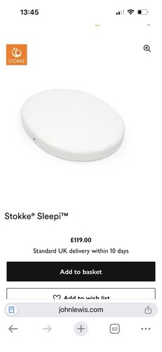 Stokke sleepi bed mattress - mattress, v3
